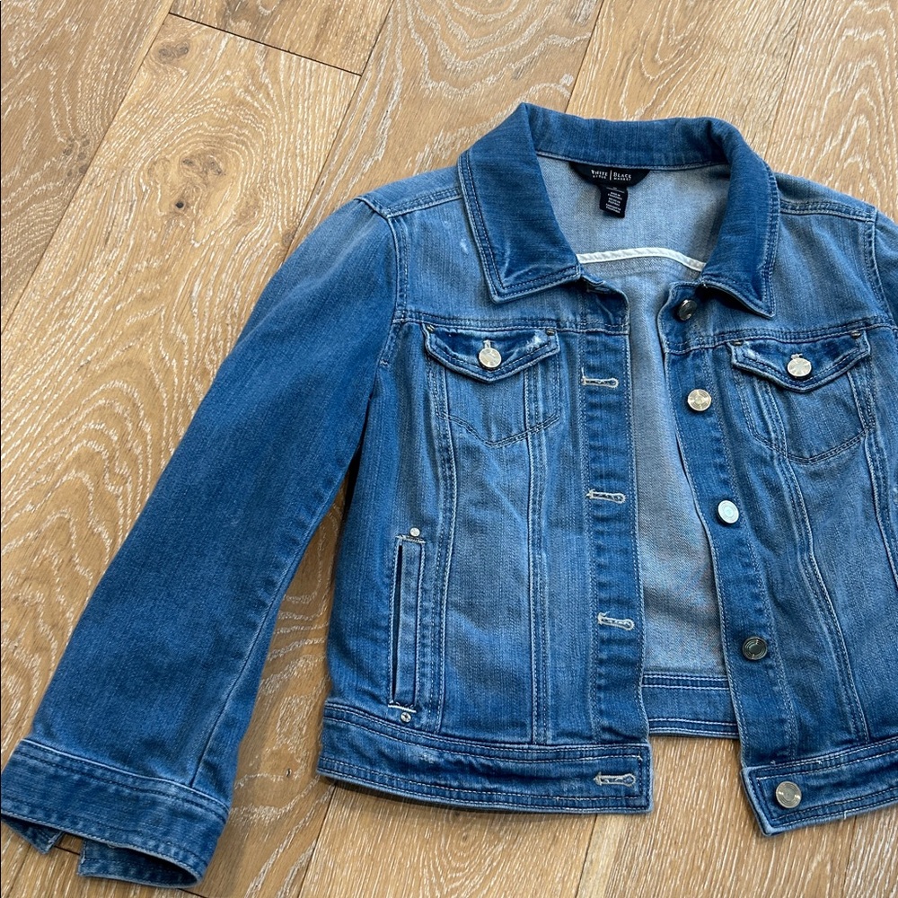 White House Black Market Jean Jacket - Picture 2 of 8